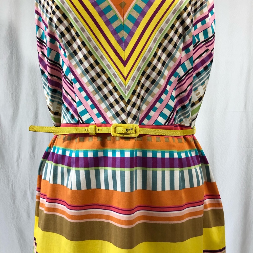 London Times Multicolored Print Sleeveless Dress - Picture 3 of 8
